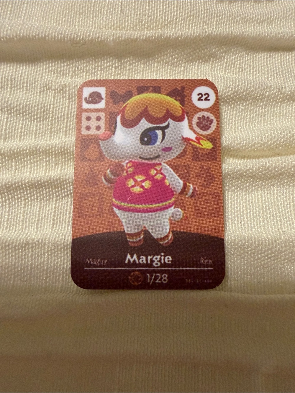Margie Animal Crossing Amiibo Card Unofficial Villager NFC